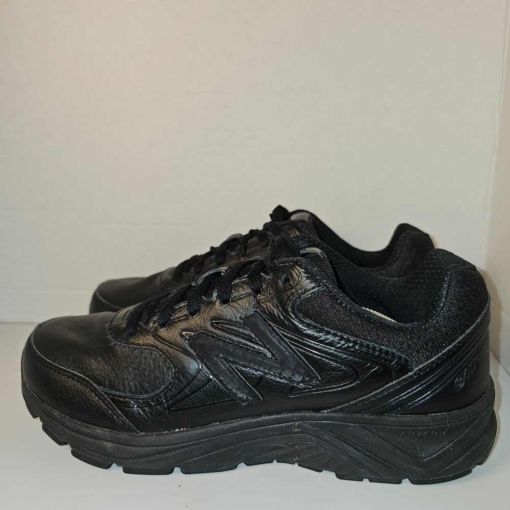 New Balance 840 v2 Womens 10.5 Black Leather Walking Shoes ABZORB Sneaker